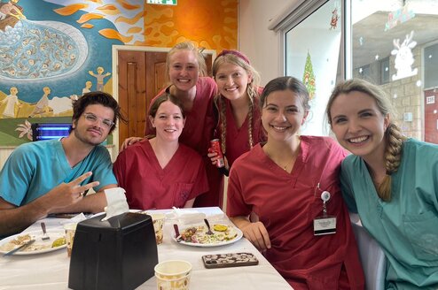 Meeting other interns 